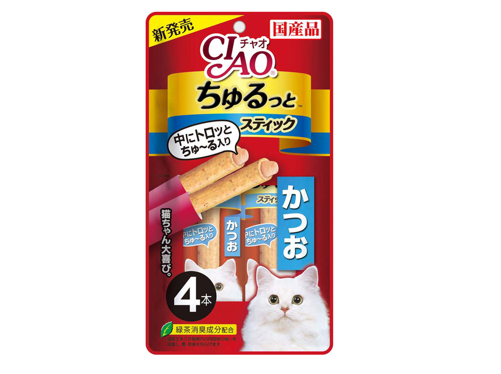 Ciao Churu Rolls Cat Wet Treat - Skipjack Tuna Flavour