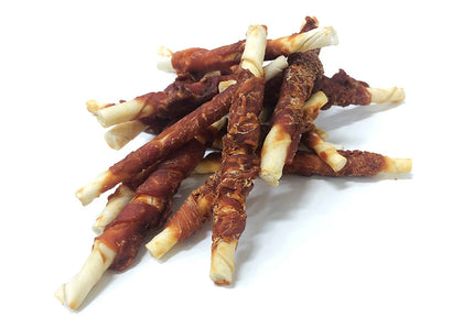Kirby Pet Treats Rawhide Chicken Twists 25pcs