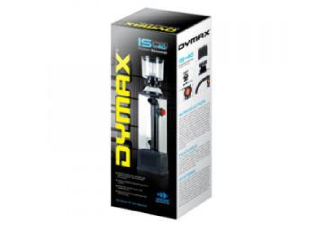 Dymax IS40 protein skimmer with retail box, for marine aquariums of 600 to 1000 litres