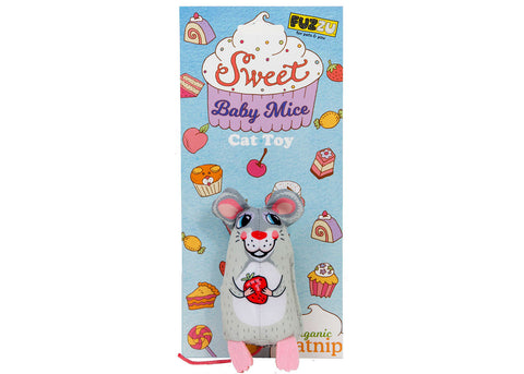 Fuzzu Sweet Baby Mice Cat Toy Sweetie Mouse