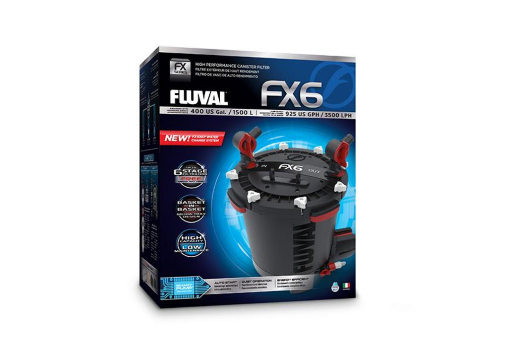 Fluval FX6 external canister filter with box, for aquariums up to 1500 litres