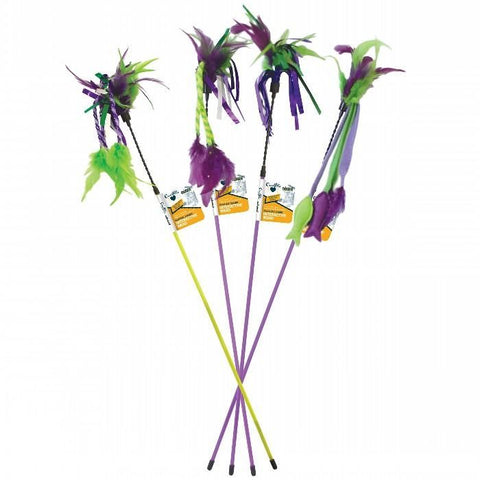 Go!Cat!Go! Feather Wand Teaser - Assorted Clours