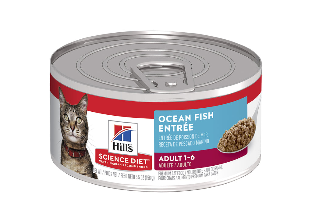 Hill's Science Diet Adult Ocean Fish Entrée 156g wet cat food