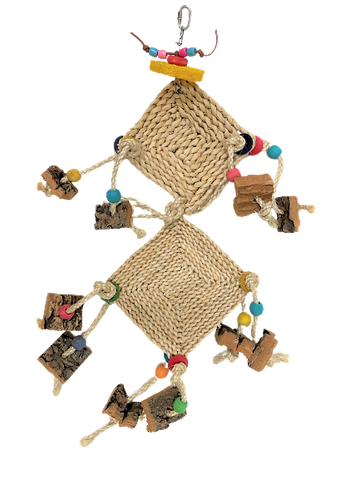 Env Pets Wooden Pieces Beads Straw Bird Toys