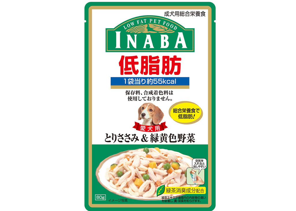 Inaba Low Fat Jelly for Dogs chicken and vegetables 80g pouch