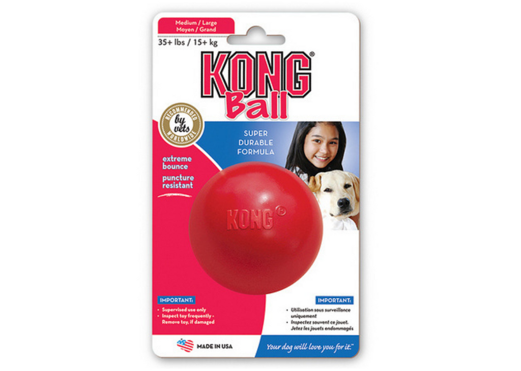KONG Classic Medium Red Rubber Dog Toy for dogs 15–35 lb