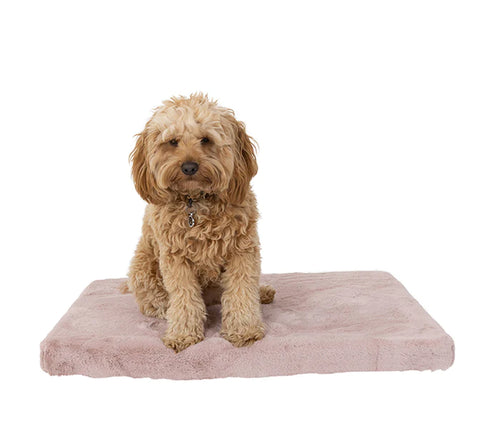 La Doggie Vita - Faux Fur Crate Mat Pink