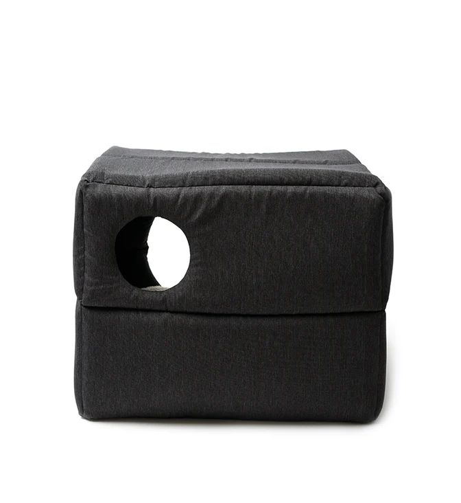 La Doggie Vita - Water Resistant Dog Cube - Charcoal