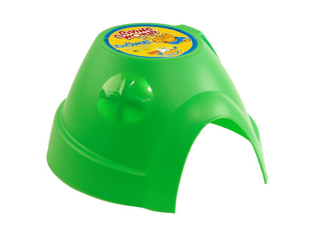 Living World Small Animal Igloo medium green plastic hideaway with arched entrance
