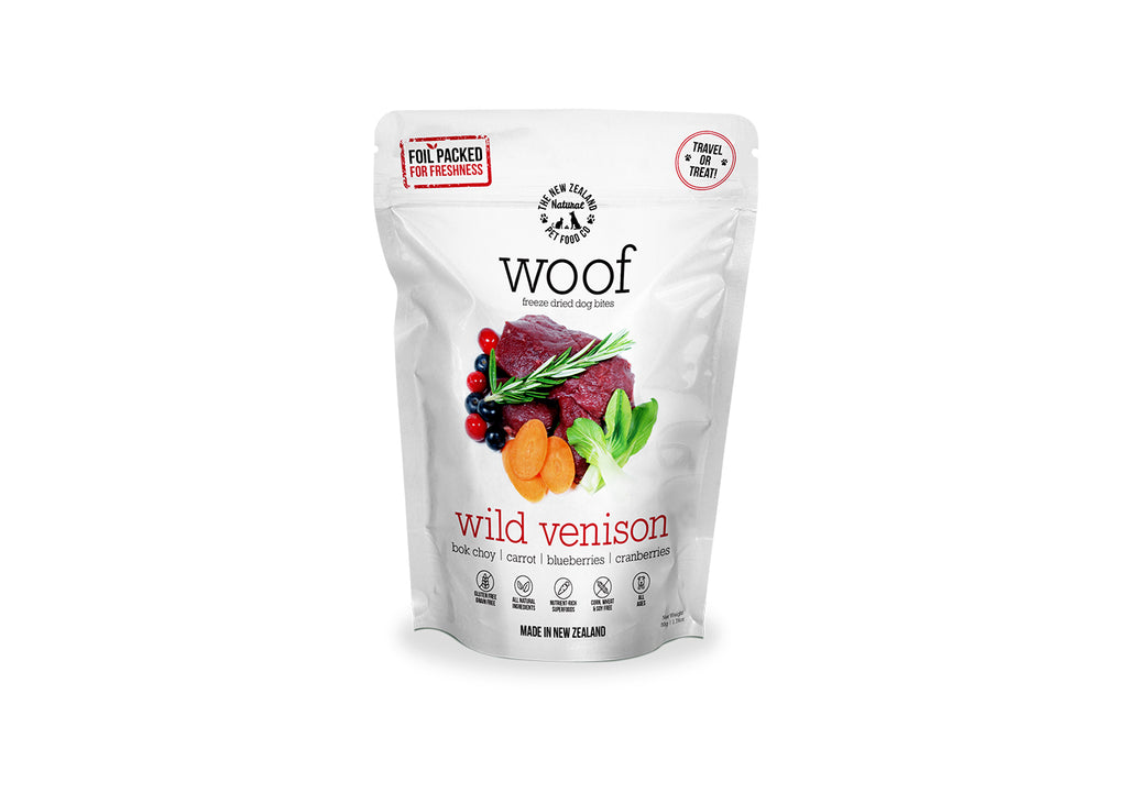 Woof Freeze Dried Dog Food Wild Venison