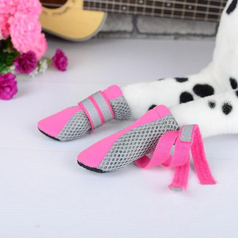 ZEEZ - Dog Fashion Mesh Boots Pink