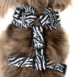 Pablo & Co Adjustable Harness Black & White Zebra