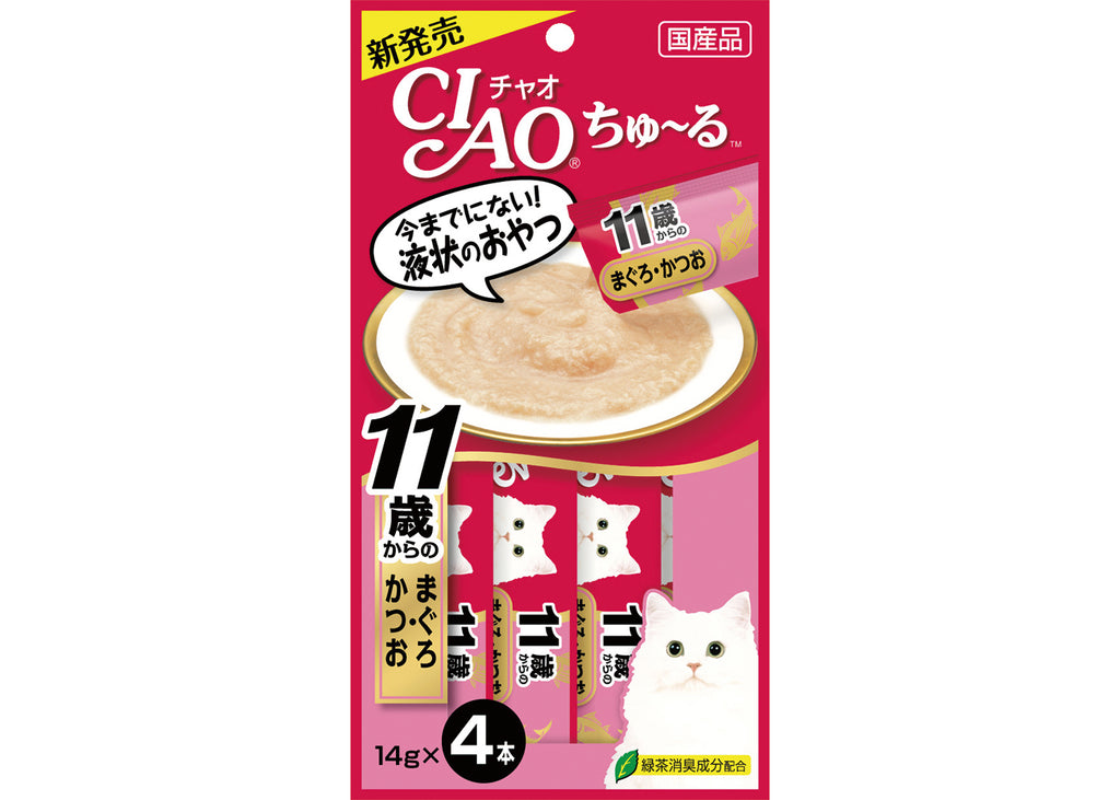 Ciao Churu Purée Cat Wet Treat - Tuna With Collagen For Aged Cats
