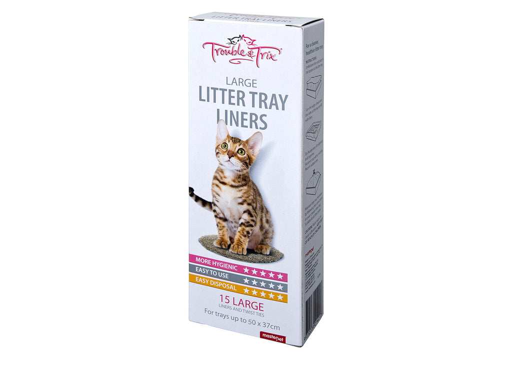 Trouble & Trix Litter Liners 15pk Large