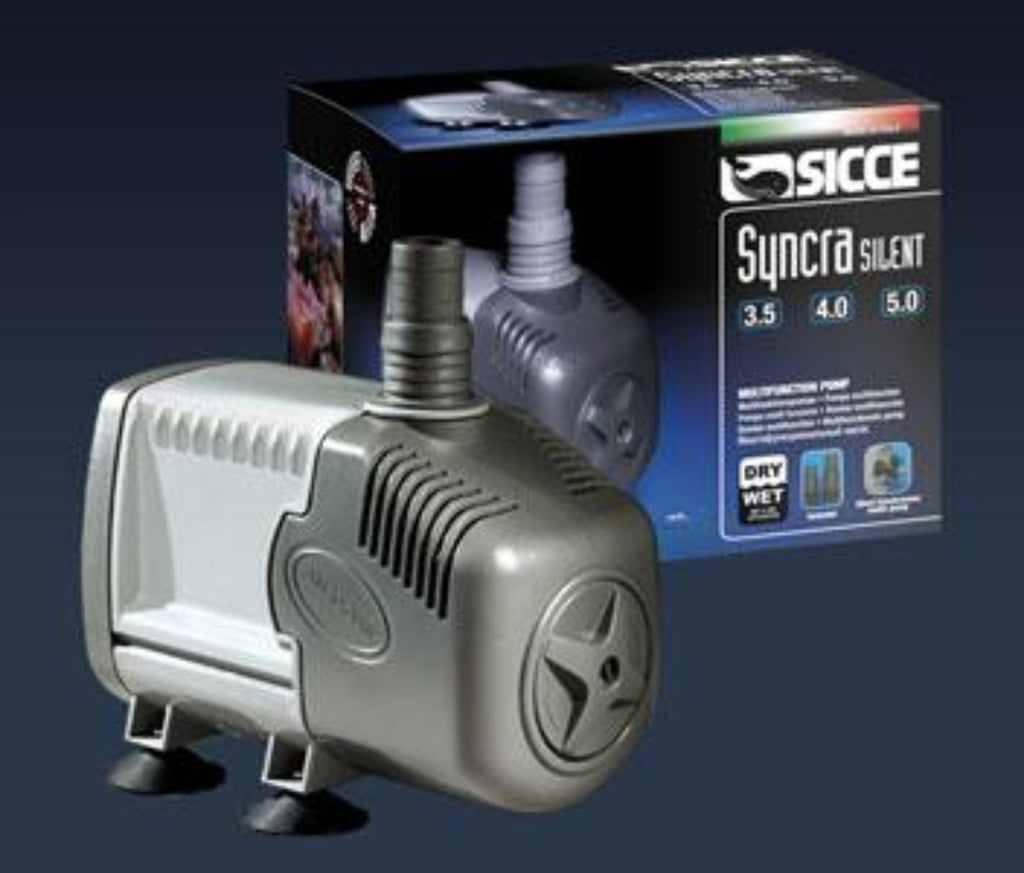 SICCE Syncra Silent 4.0 water pump – silent multifunction submersible and inline pump for aquariums, skimmers and fountains