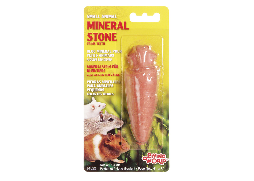 Living World Small Animal Mineral Stone - Carrot