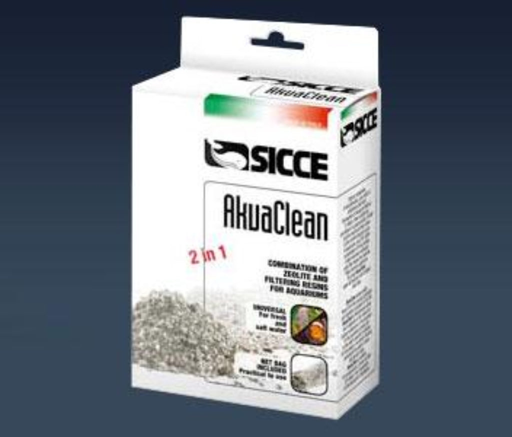 Sicce AkuaClean 2-in-1 zeolite and filter resin box with media granules