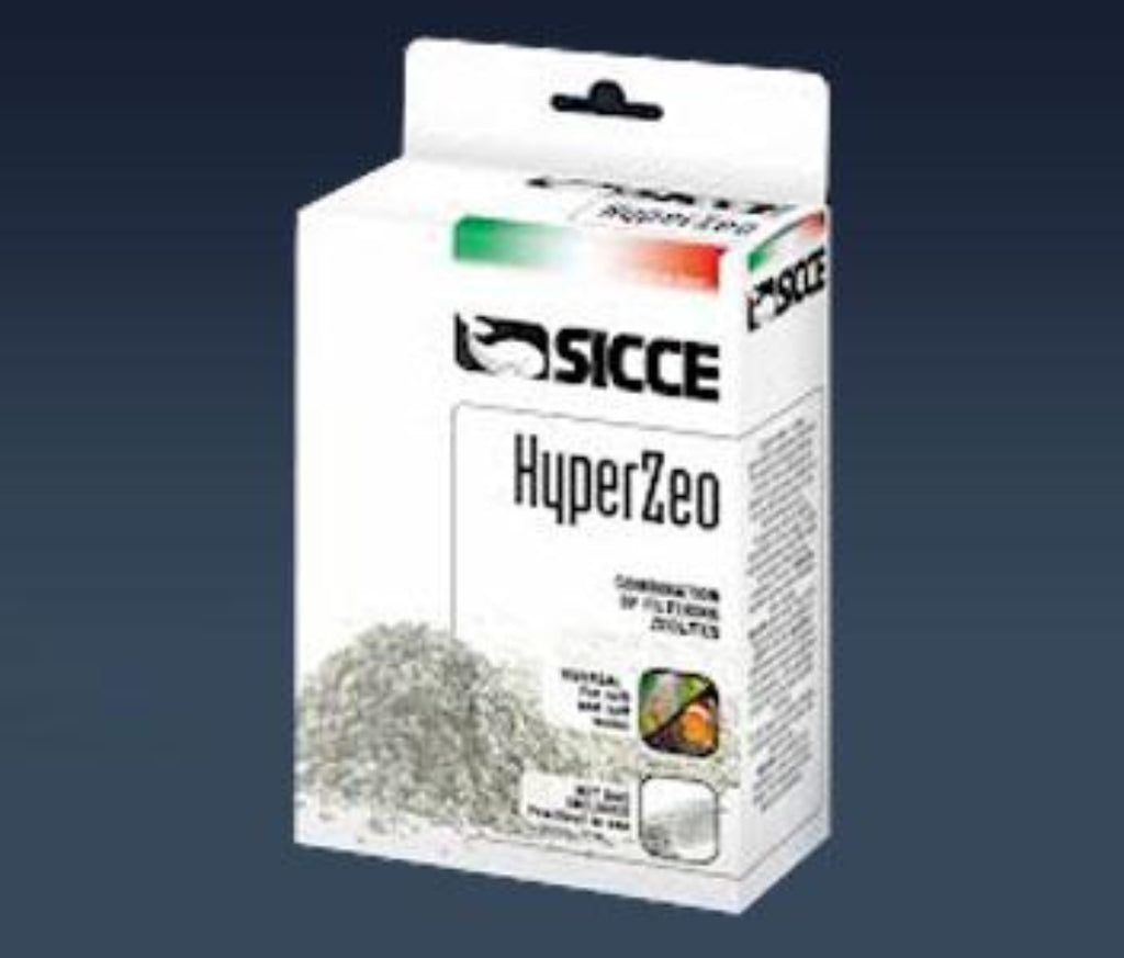 Sicce HyperZeo zeolite mixture filter media box with grey zeolite granules