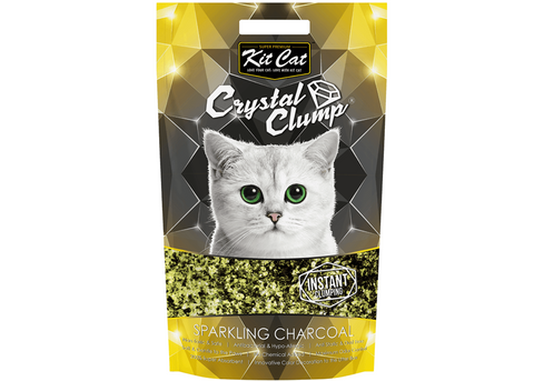 Kit Cat Crystal Clump Sparkling Charcoal 1.8kg 4ltr