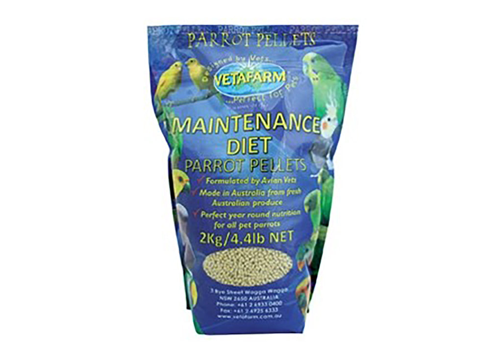 Vetafarm Parrot Maintenance Diet pellets 2kg bag