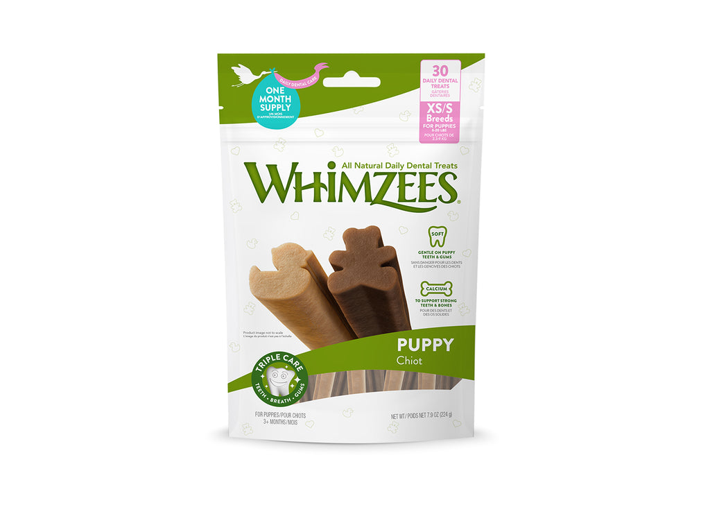 Whimzees Puppy Dental Treat - Extra Small and Small Breed