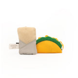 ZippyClaws NomNomz Cat Toy - Taco and Burrito