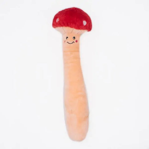 Zippy Paws Squeaky Jigglerz - Mushroom