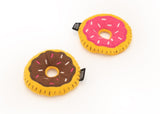 ZippyClaws Donutz 2-pack catnip cat toys – no-stuffing plush donut cat toys in chocolate and pink frosted designs catnip-filled for cats