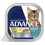 Advance Adult Cat Tender Chicken Delight Wet Food Trays