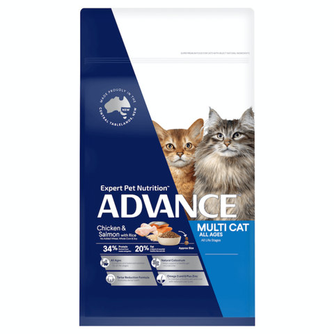 Advance Cat Adult Multi Cat Chicken & Salmon 6kg