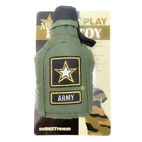MyBestFriend Army Bottle Dog Toy