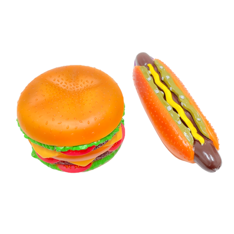 6 inch Squeaky Giant Double Decker Hamburger