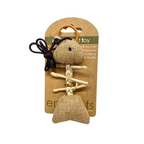 Envipets Natural Cat Toy Fish on Rope