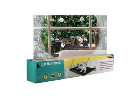 Cat Window Hammock 67 L X 40cm D Black