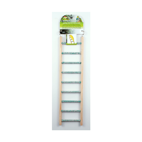 Penn Plax Cement Large Ladder With Wood Frame - 9 Steps