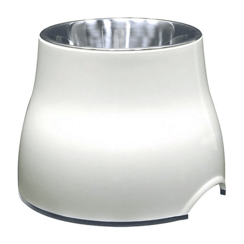 Dogit 2 in 1 Elevated Dog Dish White 900ml