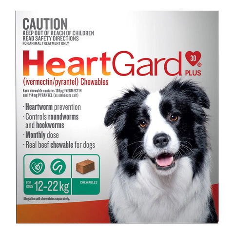 HeartGard Plus Chews 12 - 22kg Green