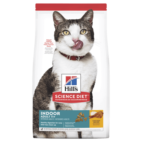 Upmarket Pets | Hills Science Diet Cat Adult 11+ Indoor Dry Cat Food