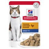 Upmarket Pets | Hills Science Diet Cat Adult 7+ Chicken Pouch 85g
