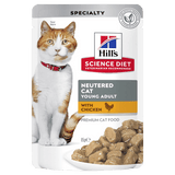Upmarket Pets | Hills Science Diet Cat Young Adult Neutered Chicken Pouch 85g