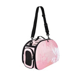 Ibiyaya Collapsible Travelling Pet Carrier for Cats & Dogs - Pink Sunset