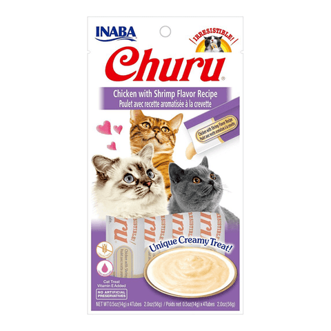 INABA Cat Churu Puree Chicken & Shrimp