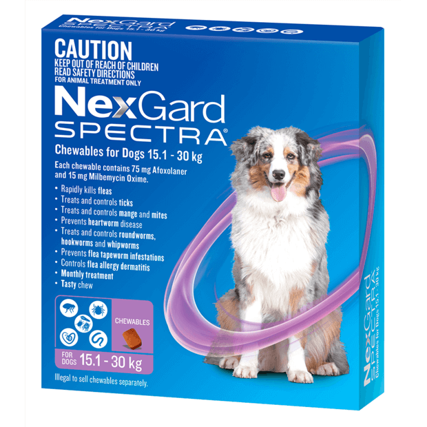 NexGard Spectra 15 - 30kg Purple