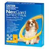 NexGard Spectra 3.6 - 7.5kg Yellow