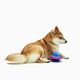 HugSmart Fuzzy Friends Dog Toy Space UFO