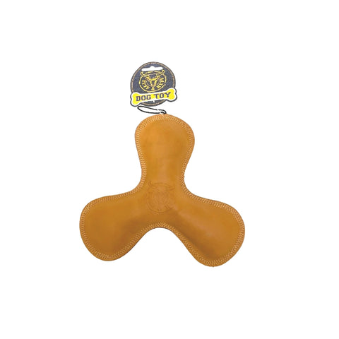 WLPET Leather Triangle Frisbee Dog Toy